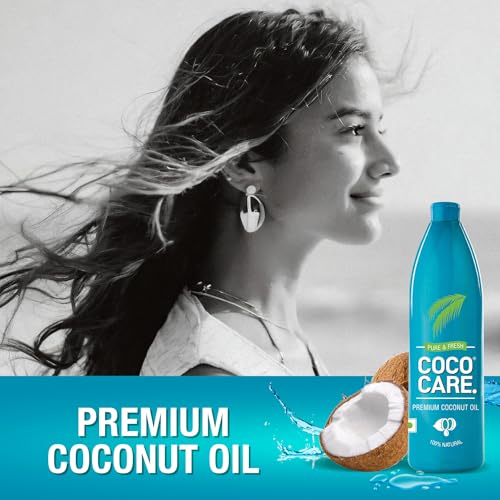 Image of Cococare Coconut Oil 100% Pure & Natural 500ml | Made from Finest Handpicked Dala Khopra from Kerala | Fresh Natural Fragrance | No Added Chemicals, Preservatives or Artificial Perfumes