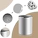 VAYDEER Metall Stiftehalter Runder Aluminium Stifteköcher Schreibtisch Organizer und Bleistift Aufbewahrungsbox für Büro, Schule, Haushalt und Kinder, 8x10 cm, Silber