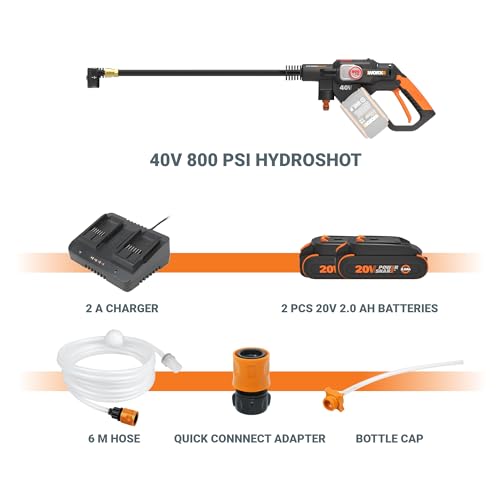 WORX Cordless Pressure Washer, 40V 800 PSI Power Washer, WG647 - image 4