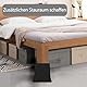 MXMZHXU Möbelerhöhung 15 cm, L-Form Betterhöhung, Heavy Duty Unterstützung bis 6000lbs, Übergroße Bett Lifts für Bett, Couches, Tische, Sofa, Schreibtische (Schwarz, 15cm-4Stück)