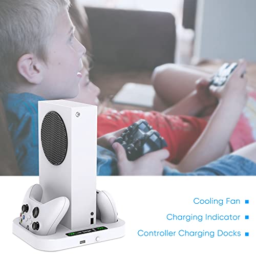 FYOUNG Xbox Series S Cooling Stand with Adjustable Fan Speed, Dual Charger, and 2 Rechargeable Battery Packs - Thumbnail 7
