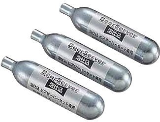 家庭用　ビールサーバ　炭酸ガスカートリッジ14本　取扱ビデオ付 Amazon | 泡仕込 ビアサーバー用ガス3本組 M-1004 | キャプテン