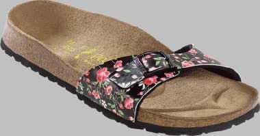 Birkenstock Papillio Women Slide Sandals Size 40 US 9-9.5 Denim Animal Cheetah Print - België