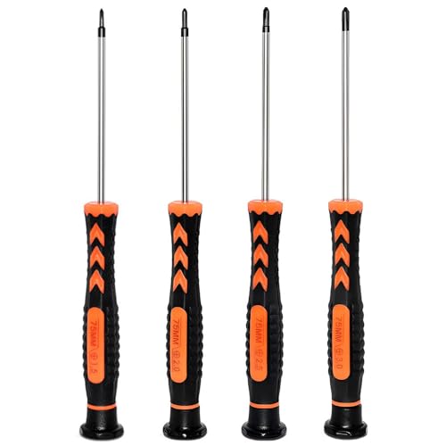 Juego de destornilladores Phillips pequeños de 1,5 mm, 2,0 mm, 2,5 mm, 3,0 mm, PH000, PH00, PH0, PH0, PH0, para gafas, teléfono móvil, portátil, kit de reparación de computadora