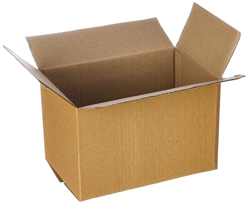 Image of BonKaso 3 Ply Corrugated Boxes for Packaging | 9 inchx6 inchx6 inch (Pack of 100) | Brown Cardboard Packing Box for Shipping, Moving & Storage | Cartons for Courier & Goods Transportation