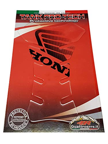 4R Quattroerre.it 18080 Tankpad 3D Motorrad Tankschutz Honda, Transparent, 13 x 19 cm, Durchsichtig