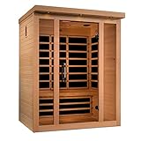 DYNAMIC SAUNAS Dynamic Porto 3-person Low EMF Far Infrared Sauna NATRUAL