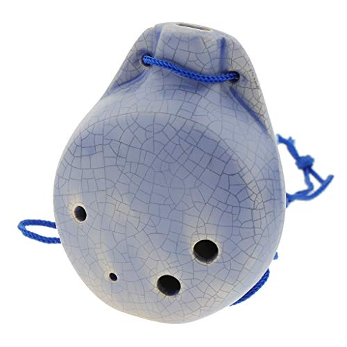 1 Pieza de Cer�mica Alto Ocarina 6 Hoyos C, Llave para Ni�os Principiantes Xuns - Rosa, tal como se describe