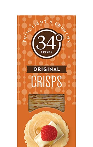 34 Degrees Crisps | Entertaining Variety Pack - 2 Original, 1 Cracked Pepper, 1 Rosemary | Thin, Light & Crunchy Variety Pack Crisps, 4 Pack (4.5oz each) - Thumbnail 2