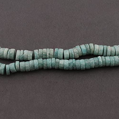 Perles Amazonite Heishi rondelle 9mm-10mm en fil de 8 pouces pour enfilage