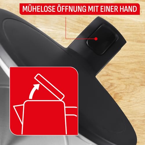 Tefal Thermo Protect elektrischer Wasserkocher, 1,5 Liter, sicher beim Berühren, doppelwandige Isolierung, automatische Abschaltung, Kontrollleuchte, abnehmbarer Kalkfilter, Schwarz, KO1408E0 5
