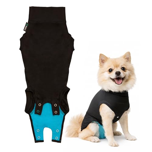 Suitical Recovery Suit Hund, XS, Schwarz