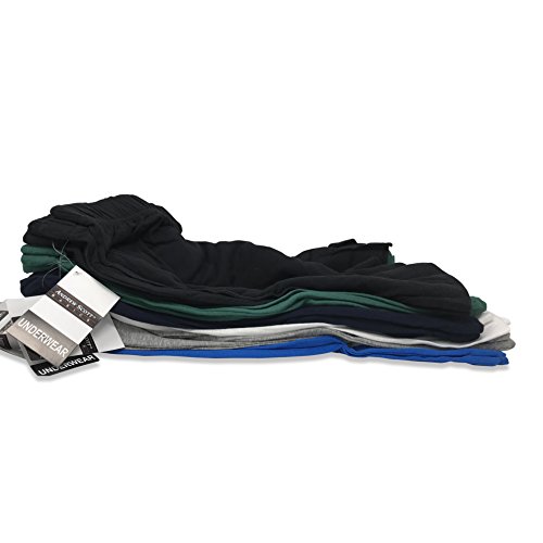 Andrew Scott Men's Cotton Knit Sleep - Boxers/Size Small to 8XL Big Man Underwear Boxer Shorts- Multi Packs4