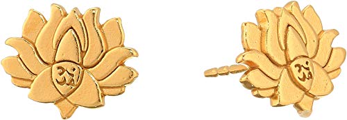 Alex and Ani PC14SPE04G Women's Post Earrings Lotus Peace Petals, 14kt Gold Filled, One Size