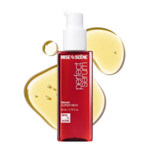 Image of Mise En Scene Perfect Super Rich Serum with Argan Oils - Hair Essence for High Nutrition Intensive Care, Korean Hair Oil, 2.70 fl. Oz