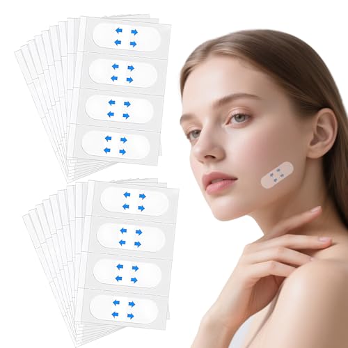 hommova 200Pcs Face Lift Tape Invisible, Face Tapes for Lifting Sagging Skin, Wrinkles, Double Chin, Jowls, Eyes