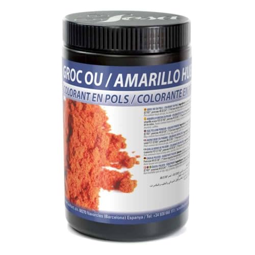 SOSA Colorante en polvo sintetico - Hidrosoluble- Uso alimentario (Amarillo huevo, Grande)