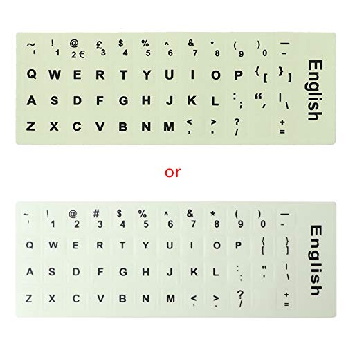 Pegatinas fluorescentes para teclado impermeables miniatura 2
