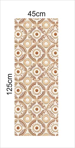 Image of CABANA HOMES Wall Stickers DIY Tile Wallpaper for Decals (45 x 125 cm, 1 Roll) (6 sq. ft) Decorative Self Adhesive Home Decor Kitchen Tiles Ceiling, Beige