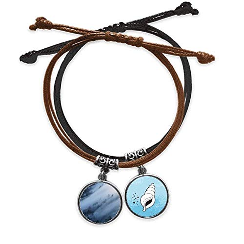 Pulsera de cuerda ajustable que resuelve el desgaste diario con diseño de montaña