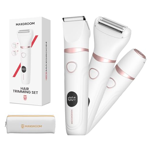 Afeitadora mujer MAXGROOM con cabezal basculante antiirritación y batería de larga duración