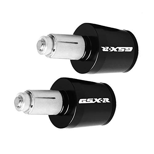 7/8"22Mm Motorcycle Handlebar Ends Aluminum Handle Bar Grips Plugs Caps For Suzuki Gsxr Gsx-R 600 750 1000 （Black） #TOP3