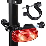 LIOOBO 自転車 テールライト 自動点灯 磁気発電 リアライト 電池不要 充電不要 高い視認性 IPX-5防水 角度調整可能（左側も右側も取り付け可能）