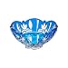 StudioSilversmiths 43984 Crystal Case Large Candy Dish - Blue