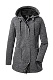 Lange Damen Strickjacke mit Kapuze