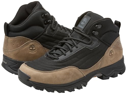 Timberland Timberland Men's Mt. Maddsen Mid Lace Up Waterproof Hiking Boot, Black Mesh W Md Grey, 13 Medium