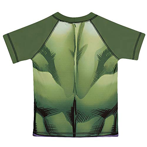 Camiseta Manga Curta Avengers, Tip Top, Criança Unissex, Verde, 2
