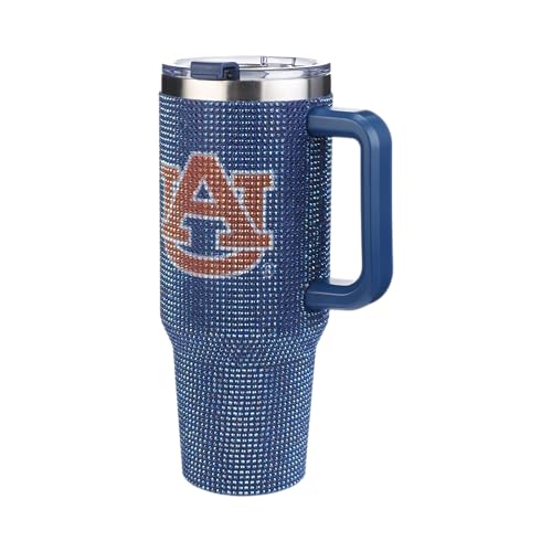 Image of The Memory Company Officially Licensed NCAA - Auburn University 40oz TC Bling Game Day Tumbler with Vintage Logo