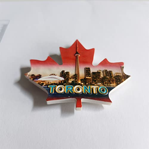 Imán para refrigerador 3D Hoja de Arce Toronto Canadá miniatura 2