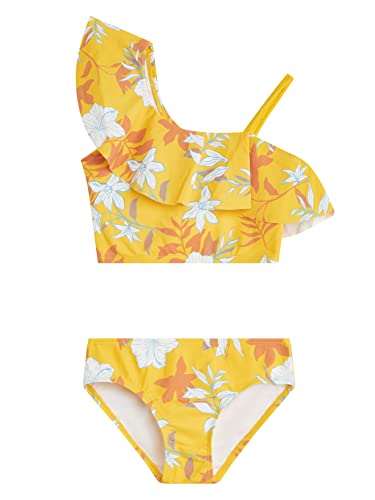 Kanu Surf Girls' Avery UPF 50+ Beach Sport One Shoulder Tankini