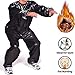 Swibow Heavy Duty Sauna Suit Men Women Weight Loss Exercise Slim Gym Fitness Workout Anti-Rip Sweat Sauna Suits (Black, XL)