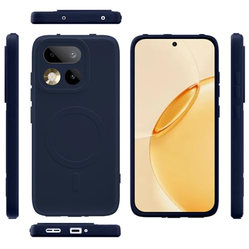 Image of Back Cover Compatible With Realme 16 Pro 5G | MagFit Ring Design (Non-Magnetic) | Shockproof Case | Anti-Slip Grip | Raised Camera Edges | Slim Protective Case for Realme 16 Pro 5G(Steel Blue)