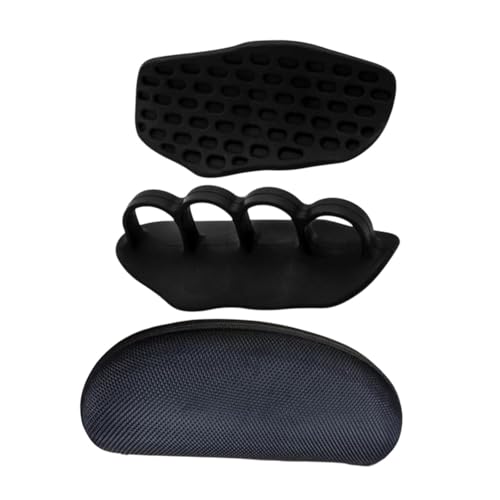 kowaku 2Pcs Weight Lift Grips Hand Protection Anti Slip Silicone Grip Pads Gym Grips for Fitness Exercise Powerlifting Gymnastics, Dark