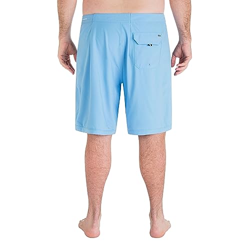 Hurley Men's Big & Tall Phantom One and Only Solid Board Shorts, Unity Blue, 46IN2