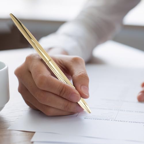 Bolígrafo metálico para negocios, ideal para llevar a la oficina o la escuela en pack de 6 7