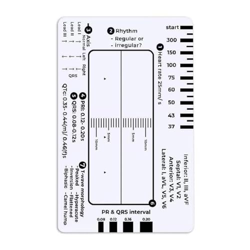 Elektrokardiogramm 7 Stufengelurnerkarte Für Genaue Interpretation Und...