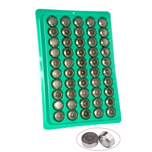 50/100 pilas de botón AG13 LR44 A76 357 357A 1,55 V de zinc y manganeso para relojes, calculadoras electrónicas, pila de botón de alta capacidad