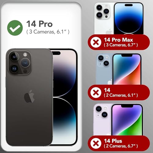 Image of Kratos Soft Silicone Case Cover Compatible with iPhone 14 Pro - Everyday Comfort Protection, Wireless Magnetic Charging Case with Raised Edge Camera & Screen Protection, Shock-Resistant Design