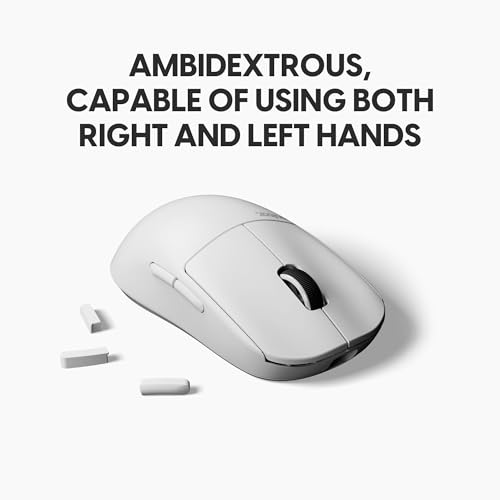 Image of Pulsar Gaming Gears X2A v3 Wireless Gaming Mouse, Ultra Lightweight, Optical Switch, 32000 DPI, 750 IPS, XS-1 Sensor, 8k Compatible (Medium, White)