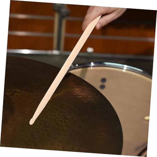 Baquetas Abaodam de madera natural, 2 pares, para actuaciones en escenario, agarre cómodo, para baterías de jazz y percusión versátil, rendimiento confiable y excelente jugabilidad miniatura 4