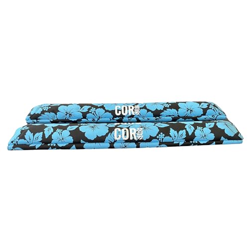 Image of COR Surf Aero Car Roof Rack Pads for Surfboard, Kayak, SUP, Snowboard, Surfboard, Paddleboard and Canoe for Large and Flat Style Aero Bars