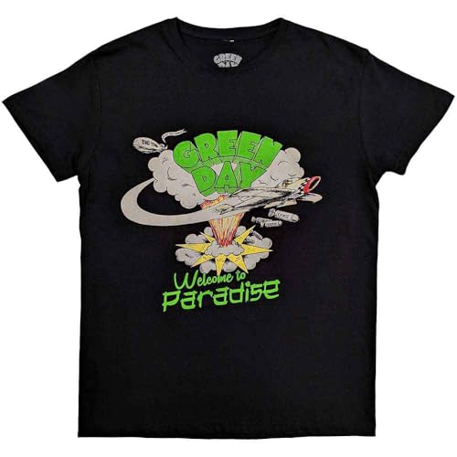 Green Day T-Shirt Welcome to Paradise pour Homme - Noir - XX-Large