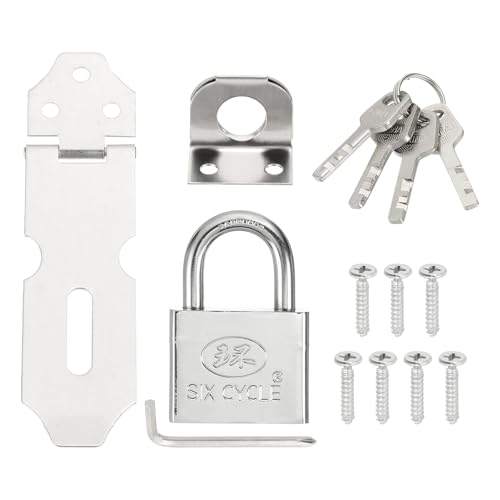 PATIKIL 1�� �X�e�����X�X�`�[�� �싞�� �|���� 3.9�C���` ���b�N �|���� �h�A�X���C�h���b�` ���b�N ���S�p�b�N���b�N���ߋ� �V���o�[���b�N1�ƃl�W�t�� �L���r�l�b�g �� �� ���� �N���[�[�b�g�p