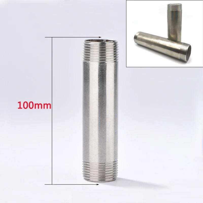 Extensión de rosca macho BSP de 100mm en acero inoxidable DN50 3