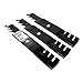 MaxPower 561812XB Set of 3, 3-N-1 Commercial Mulching Blades for 48 in. Cut John Deere Mowers Replaces OEM no. GX21784, GX21786, GY20852