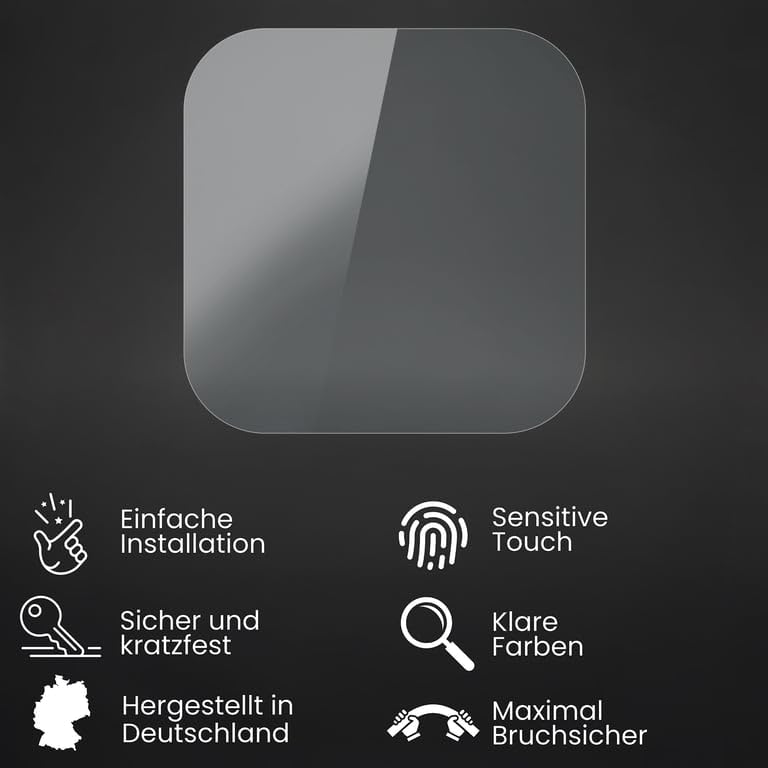 Bruni Screen Protector compatible with GoPro Hero10 Black Lens Protection Protector Film, crystal clear Protective Film (2X)